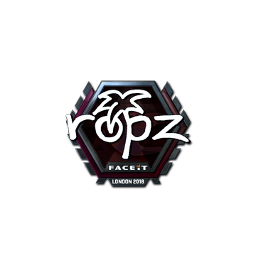 Sticker | ropz (Foil) | London 2018