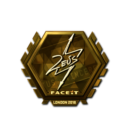Sticker | Zeus (Gold) | London 2018