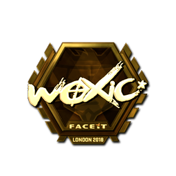 Sticker | woxic (Gold) | London 2018