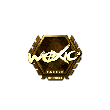 Sticker | woxic (Gold) | London 2018