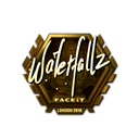 Sticker | waterfaLLZ (Gold) | London 2018