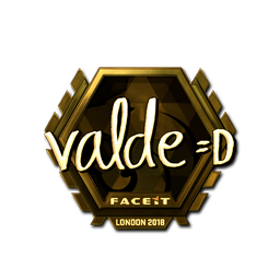 Sticker | v4lde (Gold) | London 2018