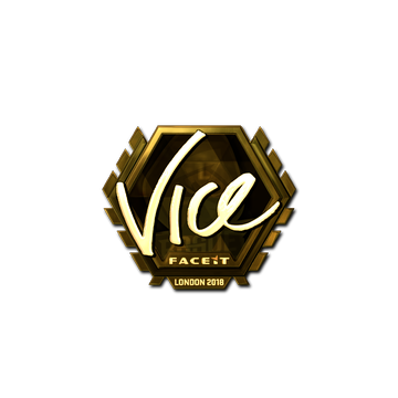 Sticker | vice (Gold) | London 2018