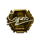 Sticker | cajunb (Gold) | London 2018