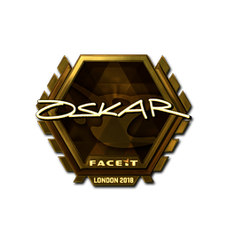 Sticker | oskar (Gold) | London 2018
