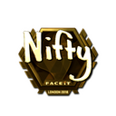 Sticker | Nifty (Gold) | London 2018