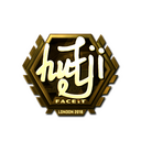 Sticker | hutji (Gold) | London 2018