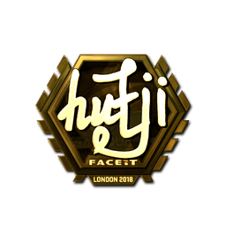 Sticker | hutji (Gold) | London 2018
