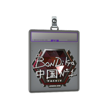 Sticker Slab | bondik (Foil) | London 2018