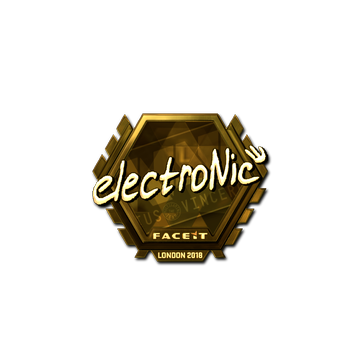 Sticker | electronic (Gold) | London 2018