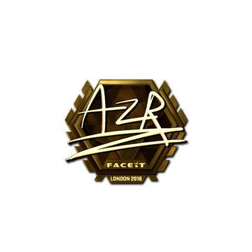 Sticker | AZR (Gold) | London 2018