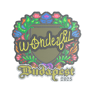 Sticker | w0nderful (Embroidered) | Budapest 2025