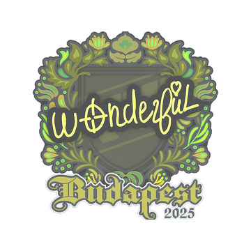Sticker | w0nderful | Budapest 2025