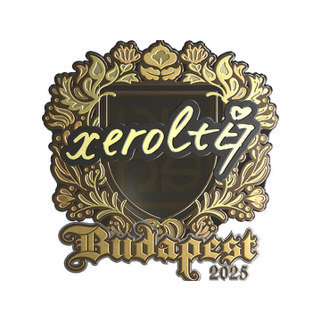 Sticker | xerolte (Gold) | Budapest 2025