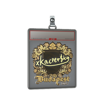 Sticker Slab | xKacpersky (Gold) | Budapest 2025