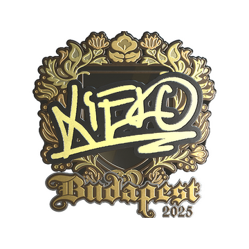 Sticker | xiELO (Gold) | Budapest 2025