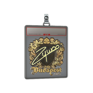 Sticker Slab | ZywOo (Gold) | Budapest 2025