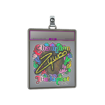 Sticker Slab | ZywOo (Holo, Champion) | Budapest 2025