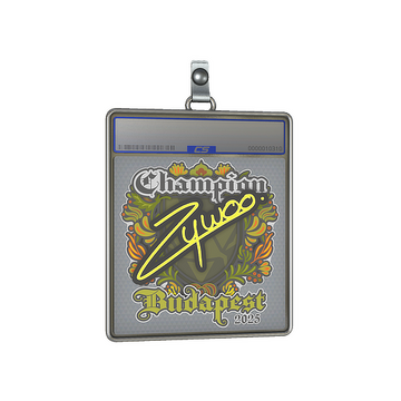 Sticker Slab | ZywOo (Champion) | Budapest 2025