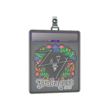 Sticker Slab | zevy (Embroidered) | Budapest 2025