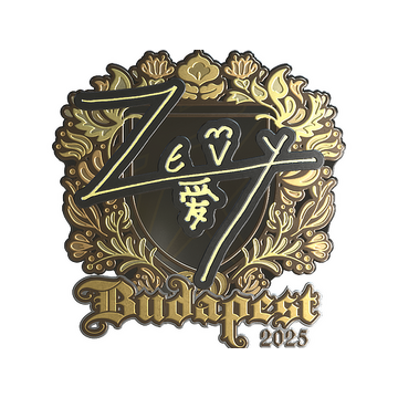 Sticker | zevy (Gold) | Budapest 2025