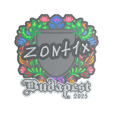 Sticker | zont1x (Embroidered) | Budapest 2025