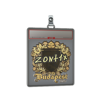 Sticker Slab | zont1x (Gold) | Budapest 2025