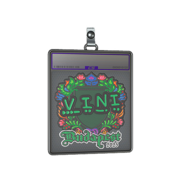 Sticker Slab | VINI (Embroidered) | Budapest 2025