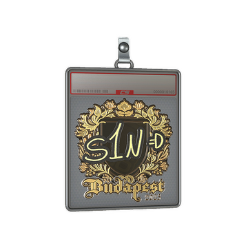 Sticker Slab | s1n (Gold) | Budapest 2025