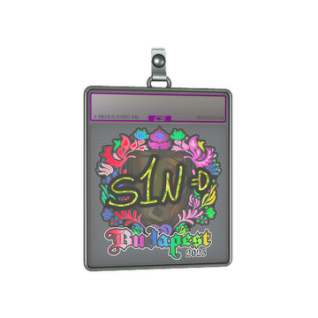 Sticker Slab | s1n (Holo) | Budapest 2025