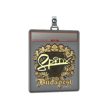 Sticker Slab | Spinx (Gold) | Budapest 2025