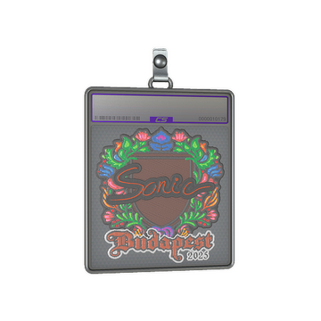 Sticker Slab | Sonic (Embroidered) | Budapest 2025