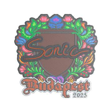 Sticker | Sonic (Embroidered) | Budapest 2025