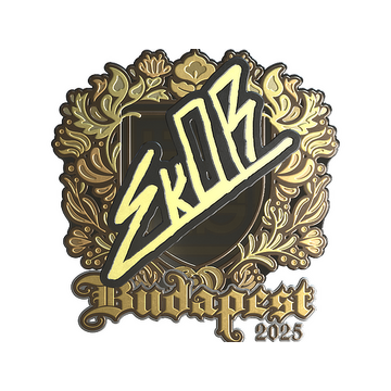 Sticker | sk0R (Gold) | Budapest 2025