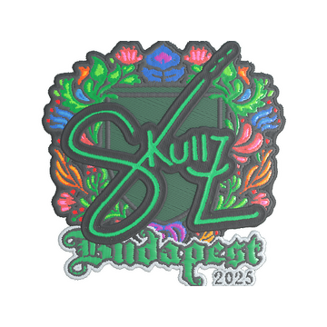 Sticker | skullz (Embroidered) | Budapest 2025