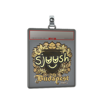 Sticker Slab | sjuush (Gold) | Budapest 2025
