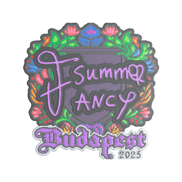 Sticker | Summer (Embroidered) | Budapest 2025