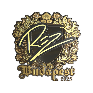 Sticker | REZ (Gold) | Budapest 2025
