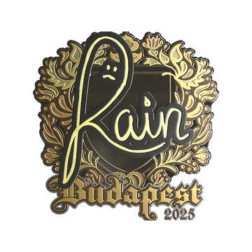 Sticker | rain (Gold) | Budapest 2025