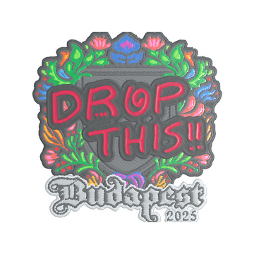 Sticker | drop (Embroidered) | Budapest 2025