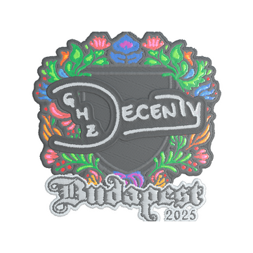 Sticker | decenty (Embroidered) | Budapest 2025