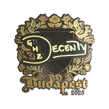 Sticker | decenty (Gold) | Budapest 2025