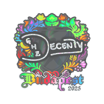 Sticker | decenty (Holo) | Budapest 2025