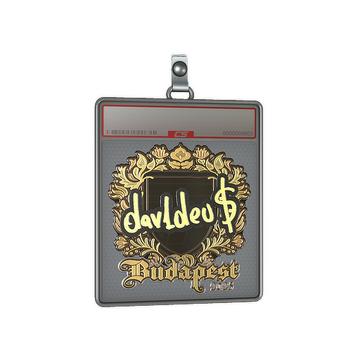 Sticker Slab | dav1deuS (Gold) | Budapest 2025