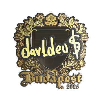 Sticker | dav1deuS (Gold) | Budapest 2025