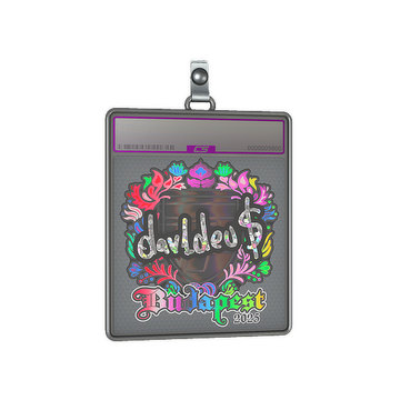 Sticker Slab | dav1deuS (Holo) | Budapest 2025