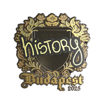 Sticker | History (Gold) | Budapest 2025