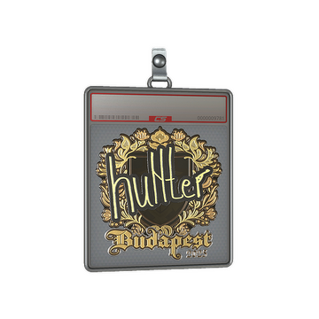 Sticker Slab | huNter- (Gold) | Budapest 2025