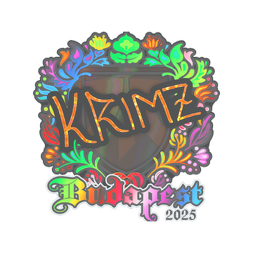 Sticker | KRIMZ (Holo) | Budapest 2025