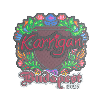 Sticker | karrigan (Embroidered) | Budapest 2025